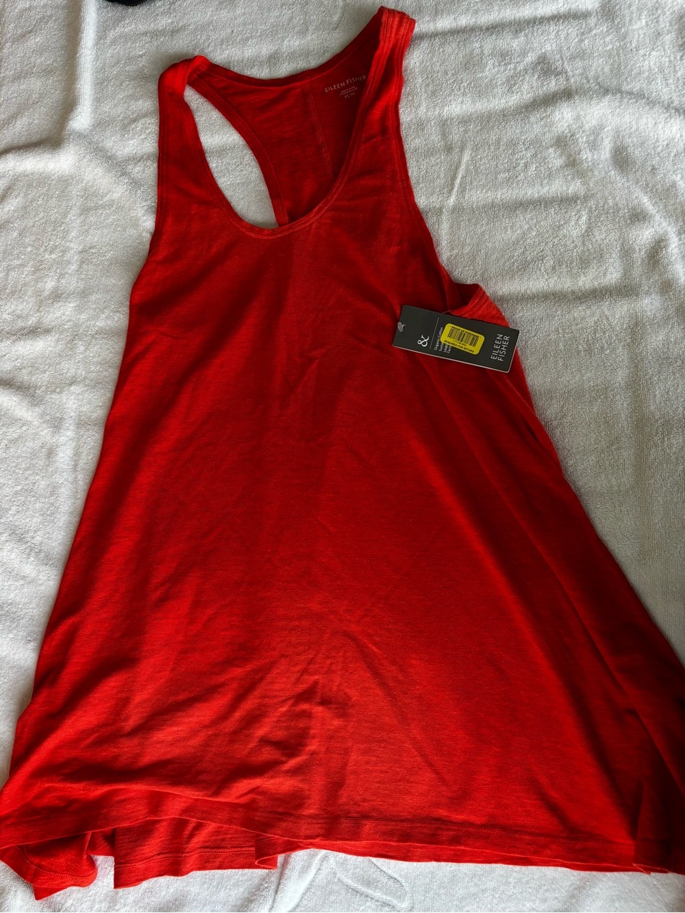 Eileen Fisher women Orange/Red Racerback Tank Top XS